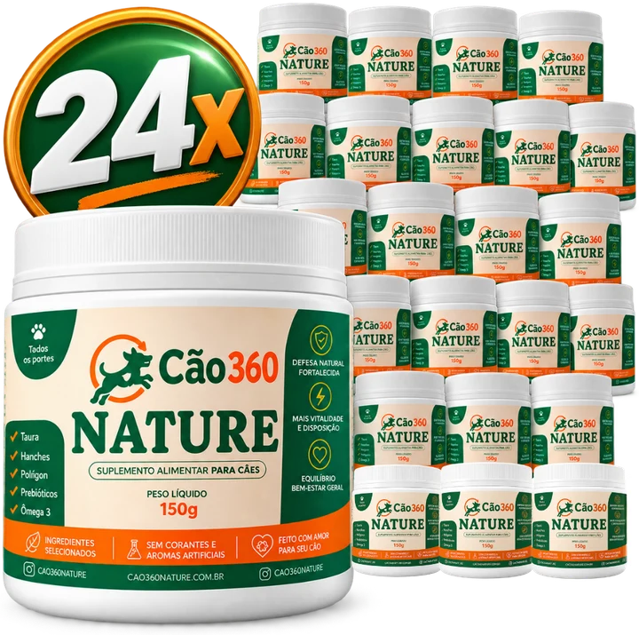 Kit Matilha com 24 potes do Cão360 Nature
